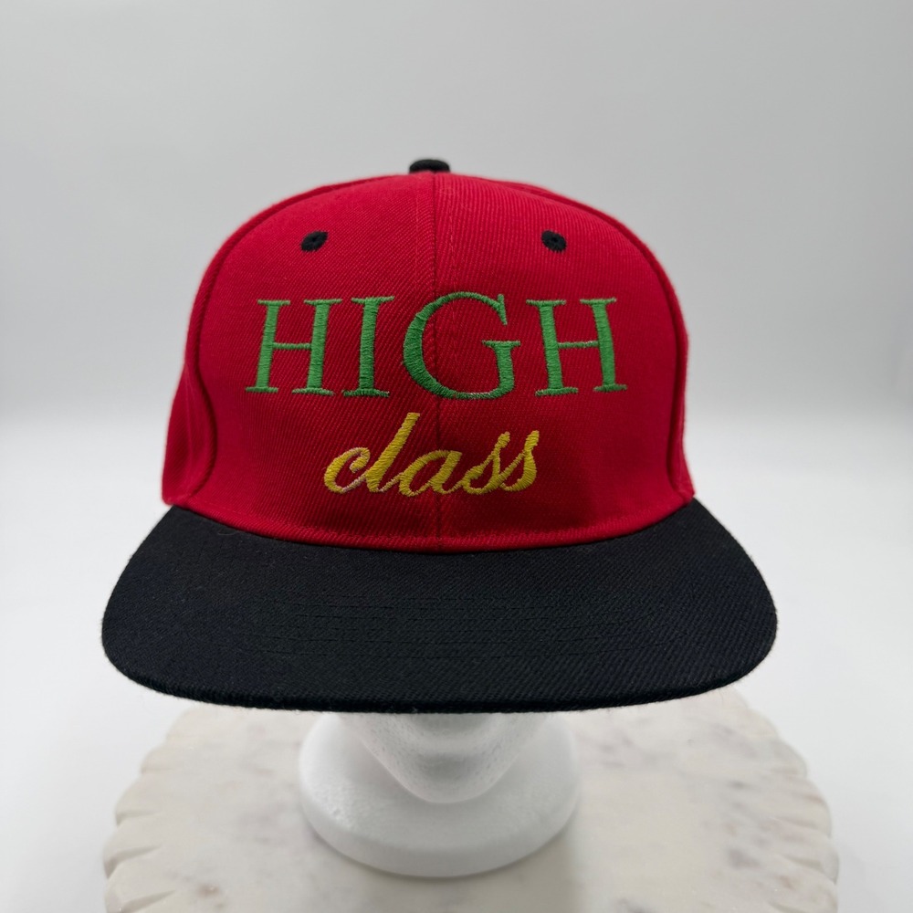 Wet Bandits High Class Snapback Hat Red Black Flat Bill Streetwear‎ Cap Mens OS